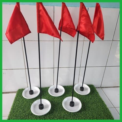 Hole cup golf putting, tiang bendera golf