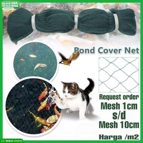Jaring penutup kolam ikan harga murah permeter - 8cm