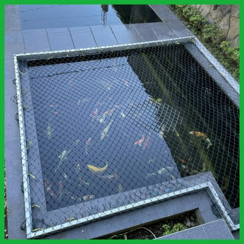 Jaring penutup kolam ikan tebal 2.5mm