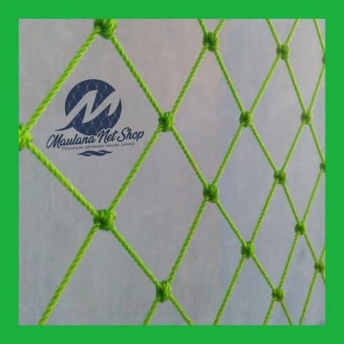 Jaring tambang plastik tebal 3 mm - size 25 cm