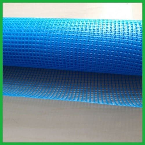 Kawat jaring plastik hdpe bentuk kotak - Biru
