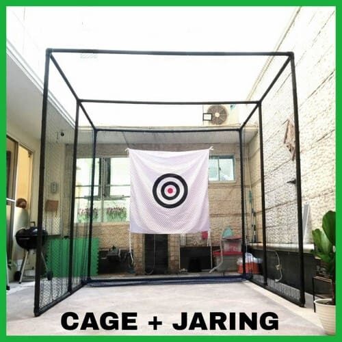 Net driving golf mini / jaring golf cage 2mx2mx2m - CAGE+JARING